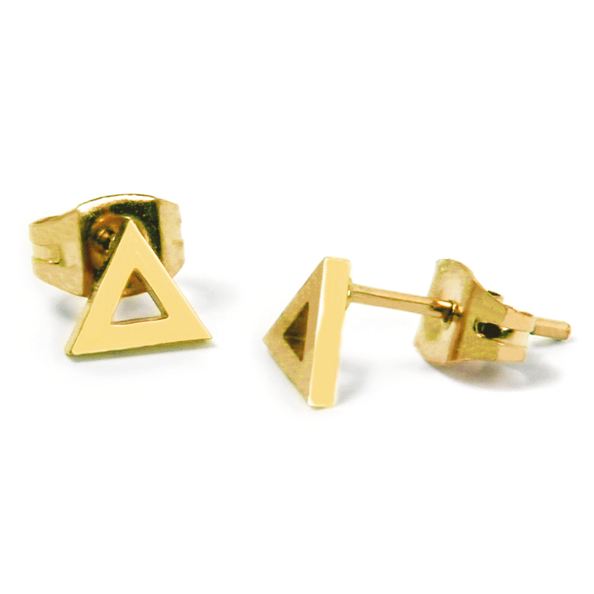 la•Label Jewelry Studs Open Triangle
