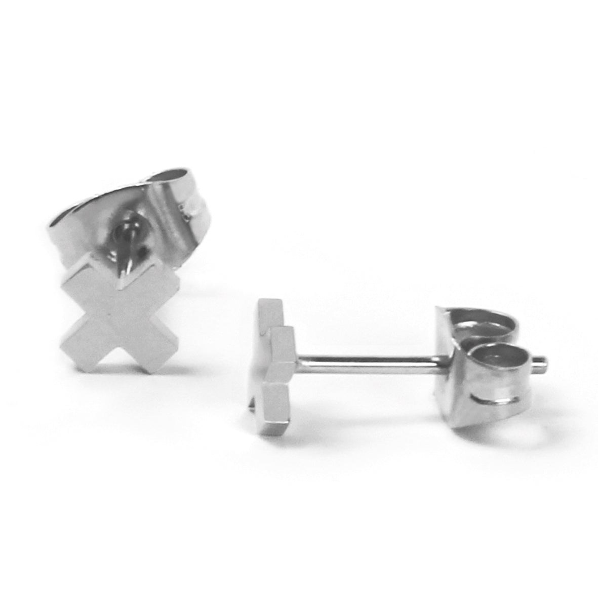 la·Label Jewelry Studs Cross X