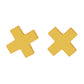 la·Label Jewelry Studs Cross X LE-020-IKS
