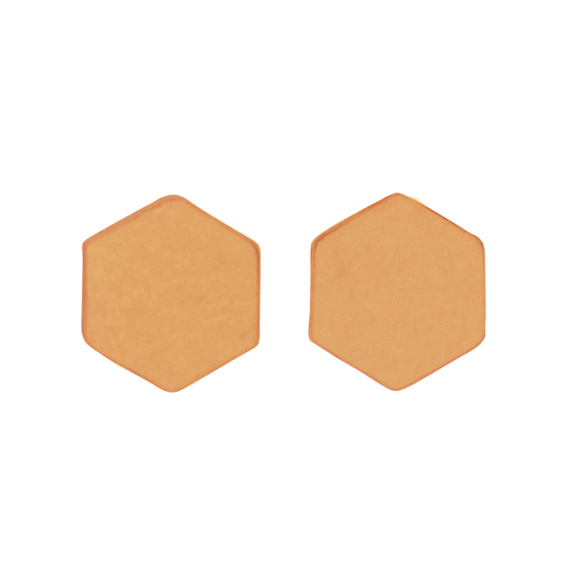 la•Label Jewelry Studs Hexagon