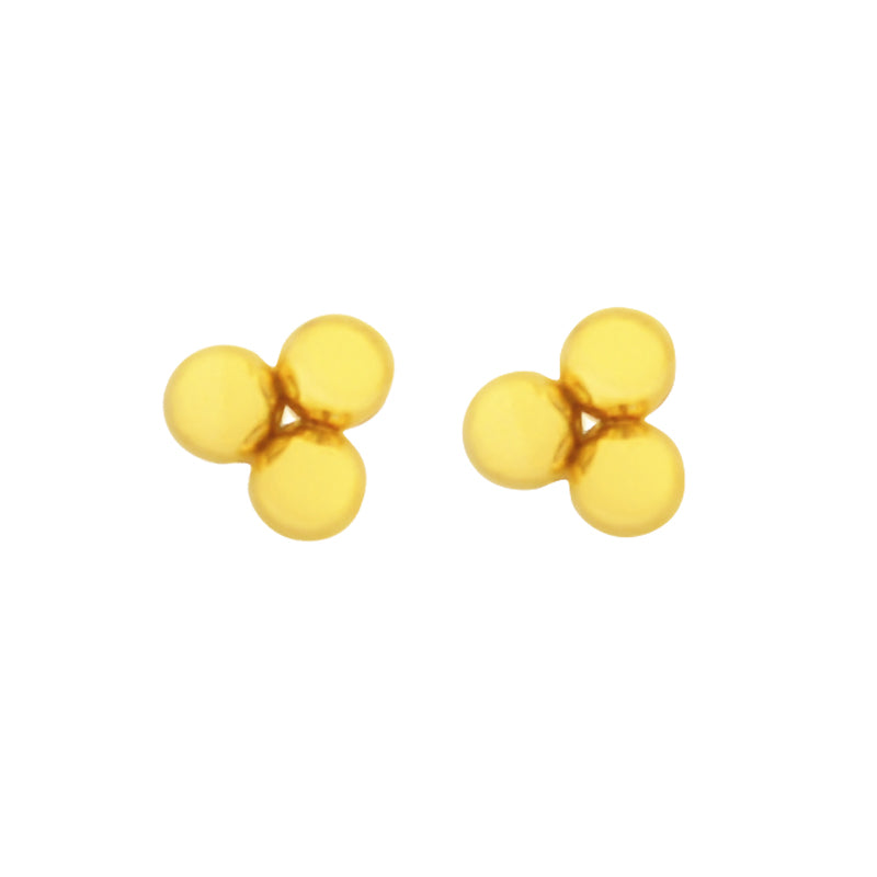 la•Label Jewelry Studs Triple Ball