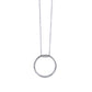 la·Label Jewelry Necklace open circle pendant cubic zirconia