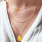 la·Label Jewelry Necklace large disc NL-028-PLA