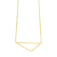 la·Label Jewelry Necklace open triangle LN-014-GEO