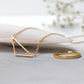 la·Label Jewelry Necklace open triangle LN-014-GEO