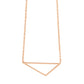 la·Label Jewelry Necklace open triangle LN-014-GEO