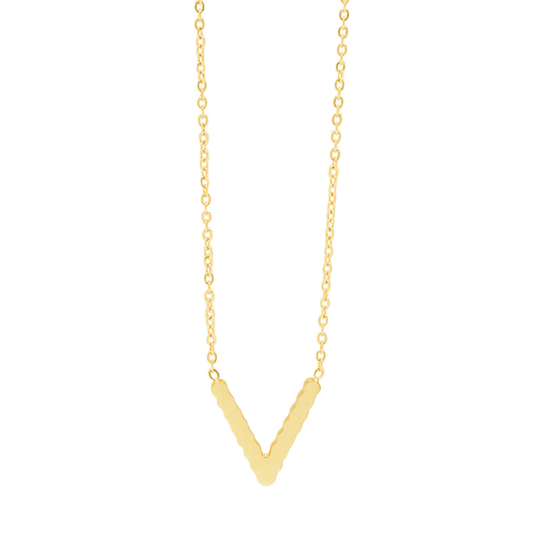 la·Label Jewelry Necklace V-shape pendant