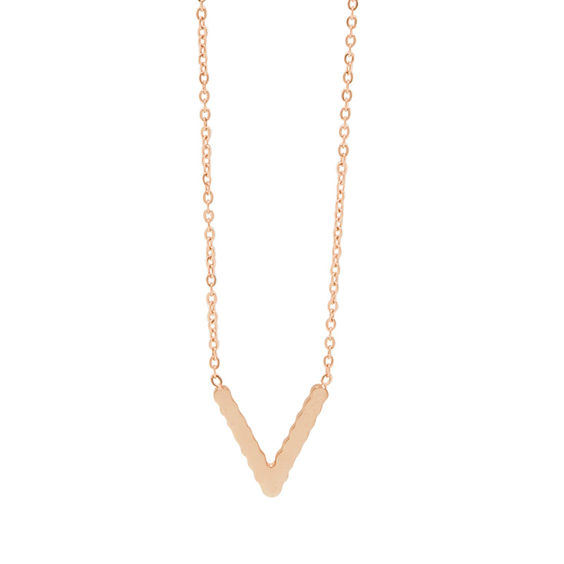 la·Label Jewelry Necklace V-shape pendant