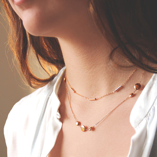 la·Label Jewelry Necklace 5 bars