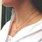 la·Label Jewelry Necklace small disc LN-027-PLA
