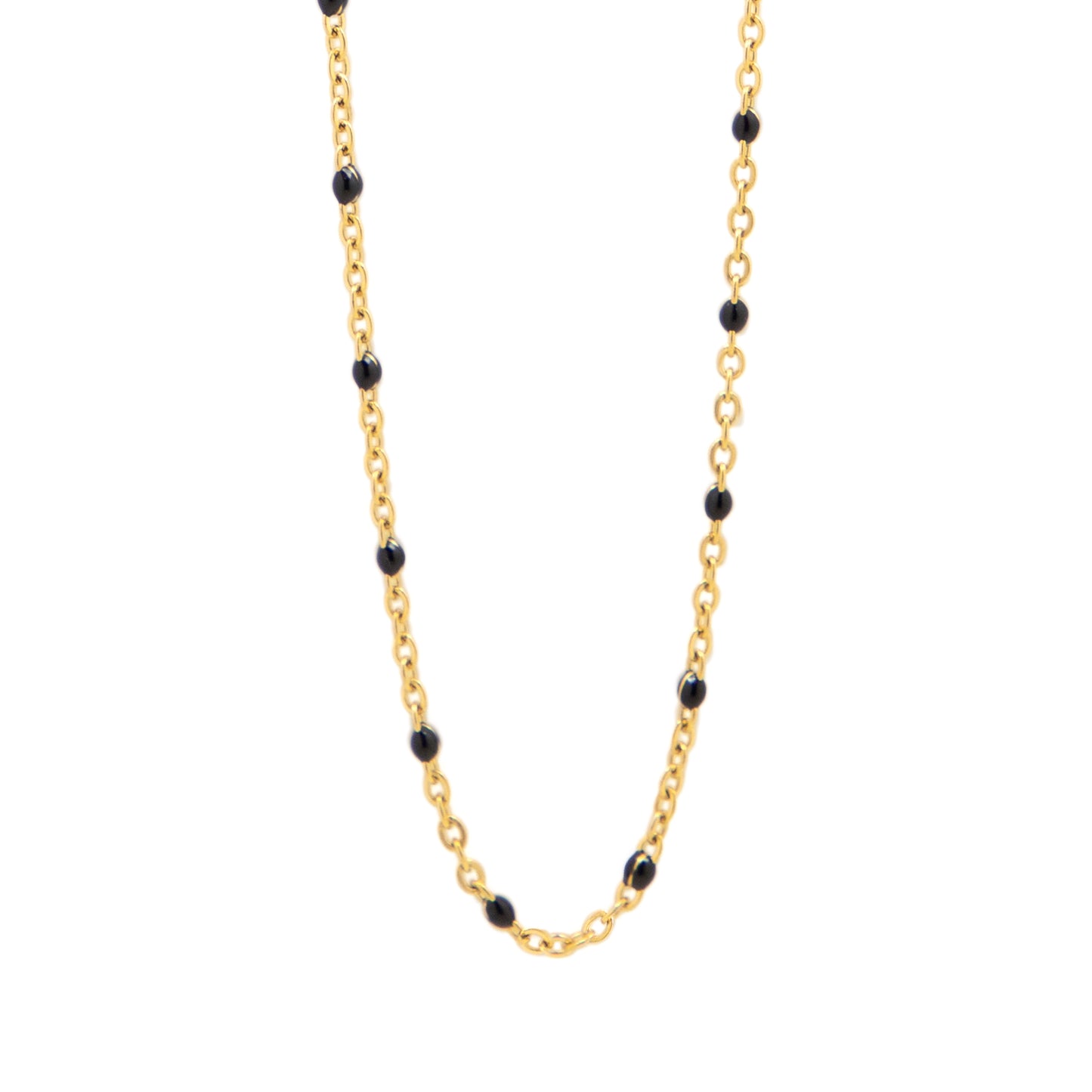 la·Label Jewelry Necklace black dots