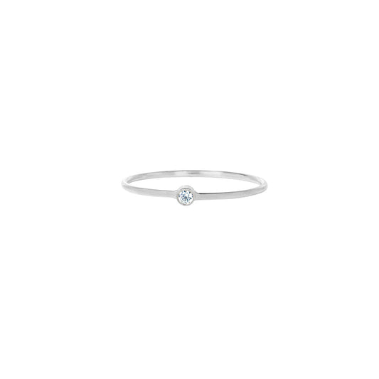 la·Label Jewelry Ring Cubic Zirconia Crystal White